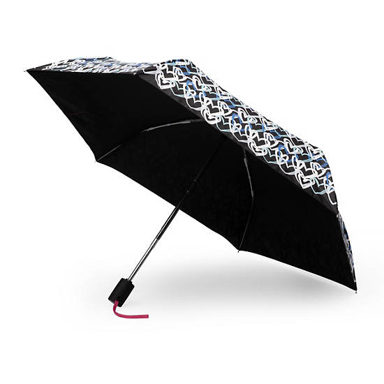 Kipling New Umbrella New Printed Umbrella Auto Open Aksesuar Beyaz | TR 1260SG